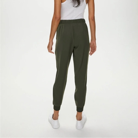 Aritzia Wilfred Military  Green Viscose Jogger Pants - Picture 1 of 12